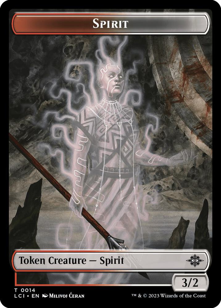 Spirit Token 14 card from The Lost Caverns of Ixalan