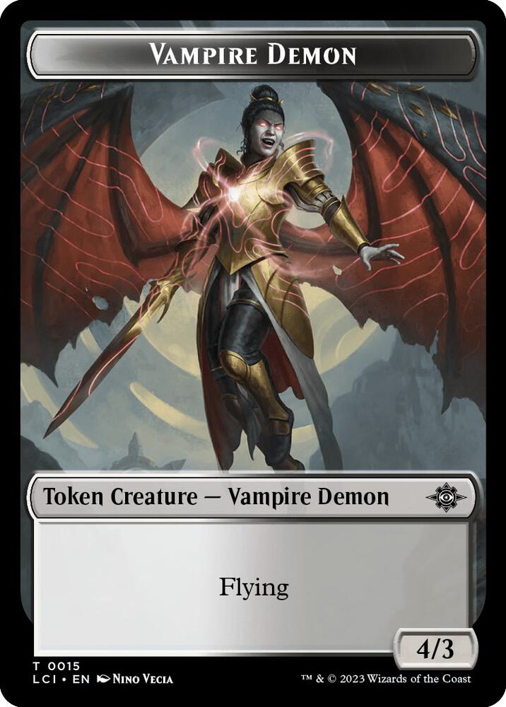 Vampire Demon Token 15 card from The Lost Caverns of Ixalan