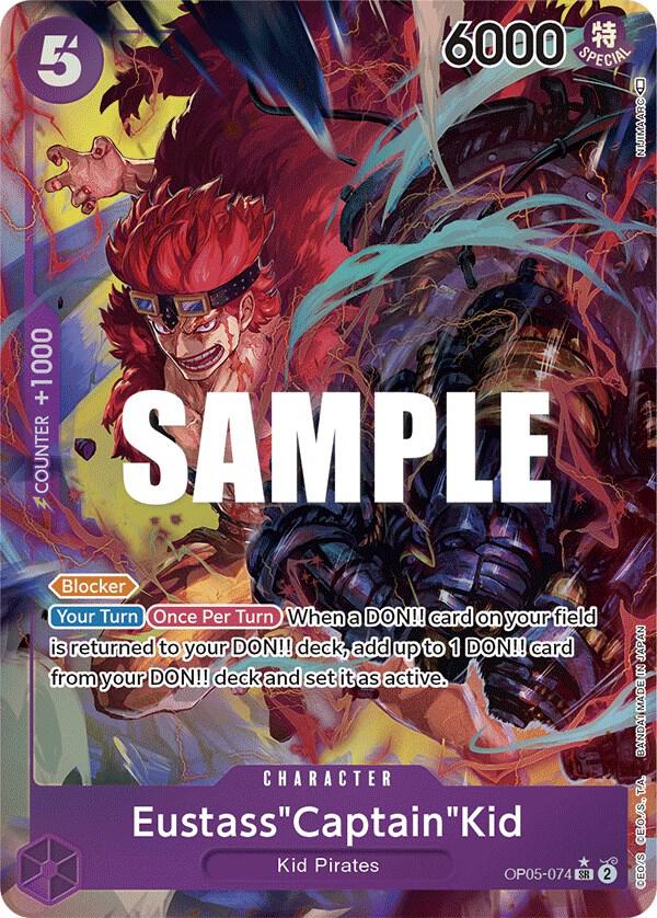 Eustass"Captain"Kid (Alternate Art) OP05-074 card from Awakening of the New Era
