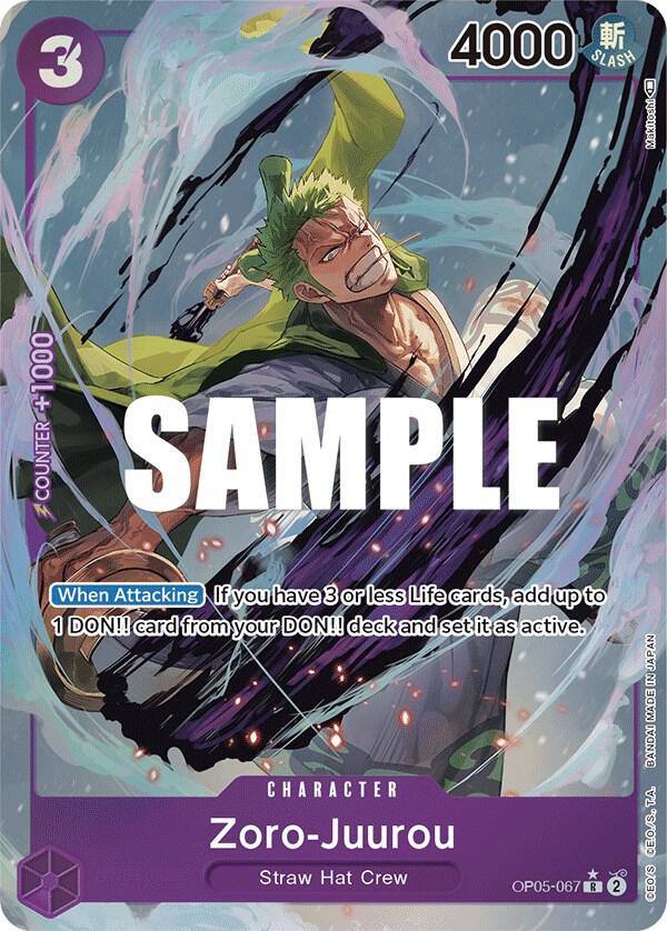 Zoro-Juurou (Alternate Art) OP05-067 card from Awakening of the New Era