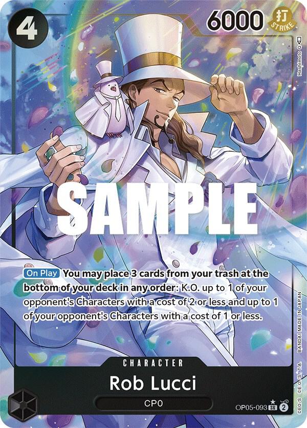 Rob Lucci (Alternate Art) OP05-093 card from Awakening of the New Era