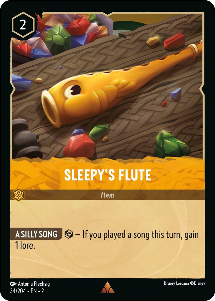 Sleepy's Flute 34/204 card from Rise of the Floodborn