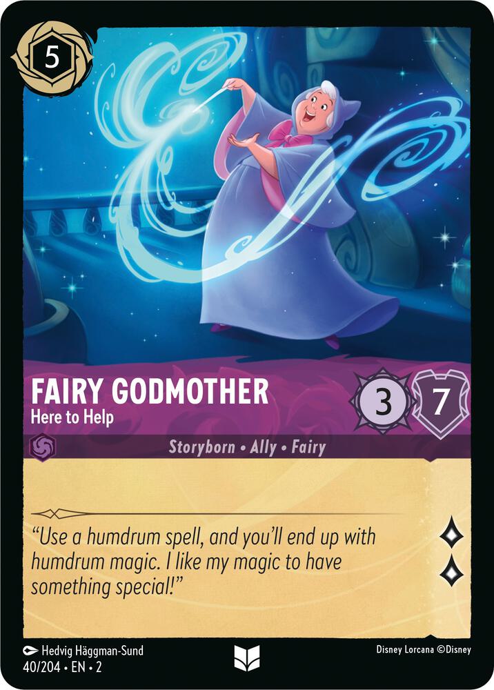 Fairy Godmother - Here to Help 40/204 card from Rise of the Floodborn