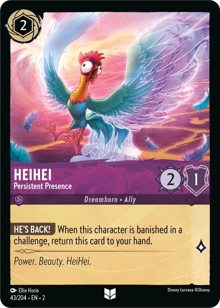 HeiHei - Persistent Presence 43/204 card from Rise of the Floodborn