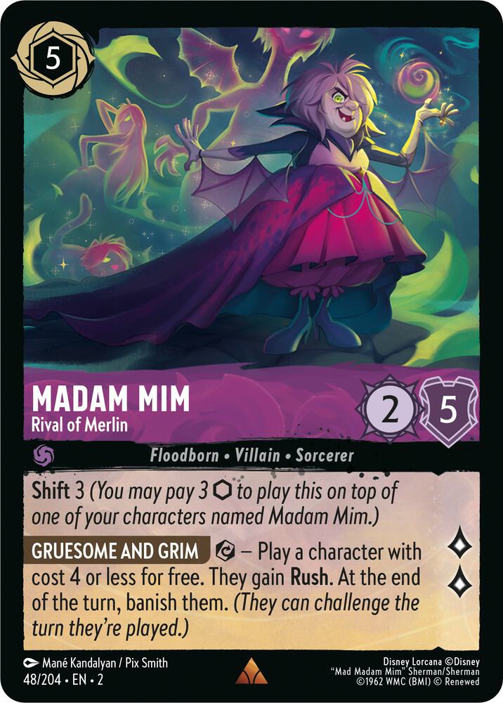 Madam Mim - Rival of Merlin 48/204 card from Rise of the Floodborn