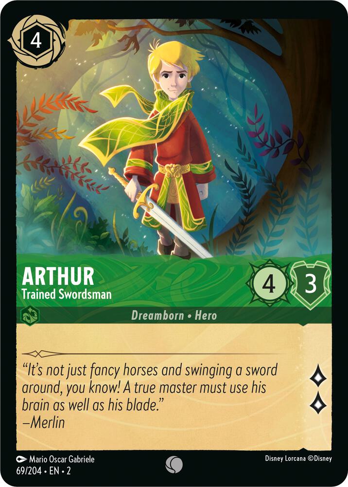 Arthur - Trained Swordsman 69/204 card from Rise of the Floodborn