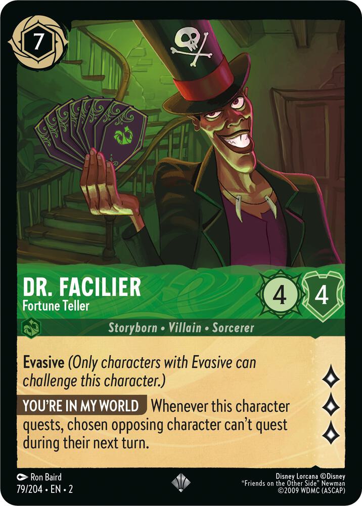 Dr. Facilier - Fortune Teller 79/204 card from Rise of the Floodborn
