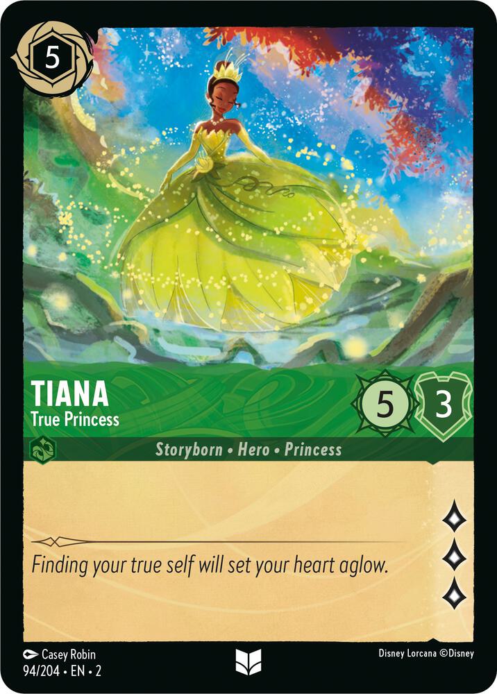 Tiana - True Princess 94/204 card from Rise of the Floodborn