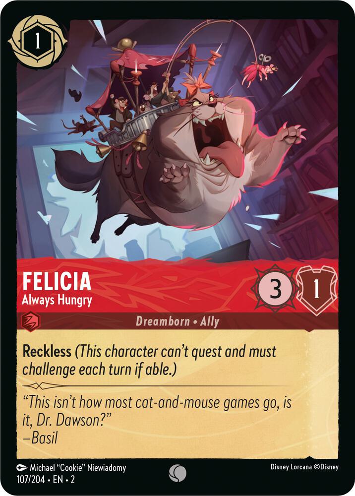 Felicia - Always Hungry 107/204 card from Rise of the Floodborn