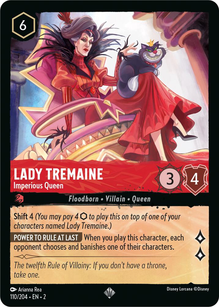 Lady Tremaine - Imperious Queen 110/204 card from Rise of the Floodborn