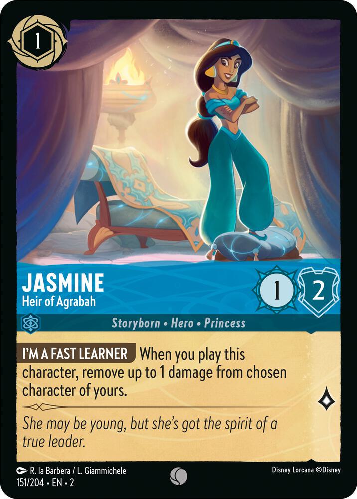 Jasmine - Heir of Agrabah 151/204 card from Rise of the Floodborn