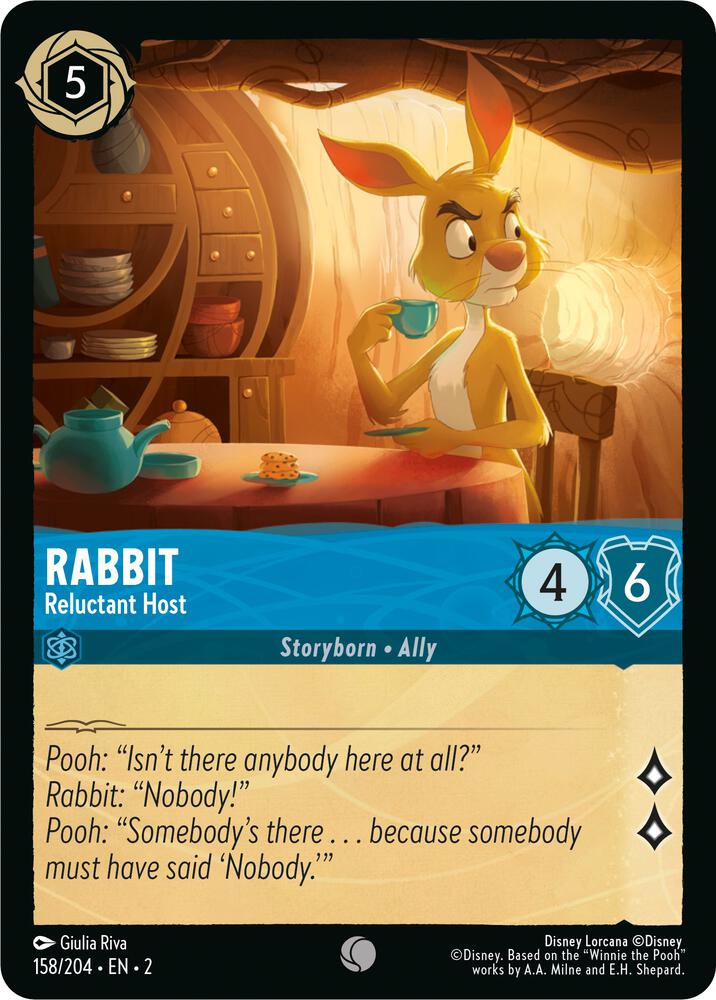 Rabbit - Reluctant Host 158/204 card from Rise of the Floodborn