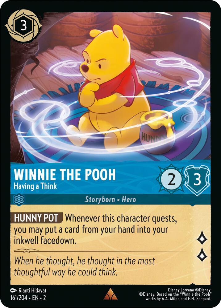 Winnie the Pooh - Having a Think 161/204 card from Rise of the Floodborn