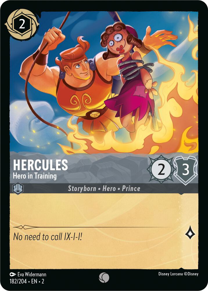 Hercules - Hero in Training 182/204 card from Rise of the Floodborn