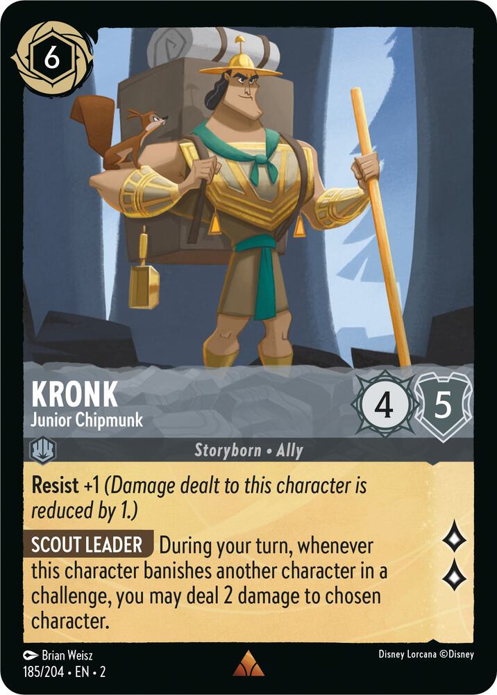 Kronk - Junior Chipmunk 185/204 card from Rise of the Floodborn
