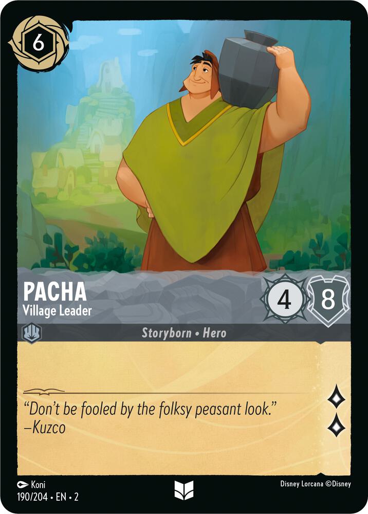 Pacha - Village Leader 190/204 card from Rise of the Floodborn