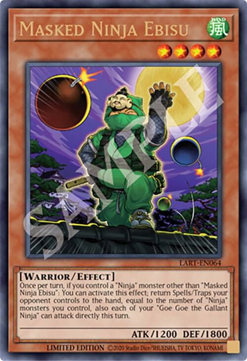 Masked Ninja Ebisu LART-EN064 card from The Lost Art Promotion