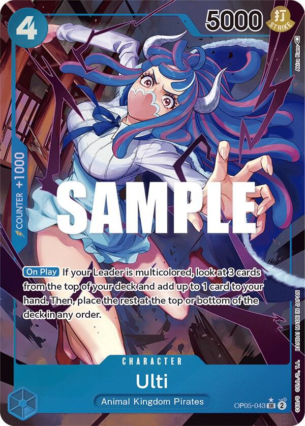 Ulti (Alternate Art) OP05-043 card from Awakening of the New Era