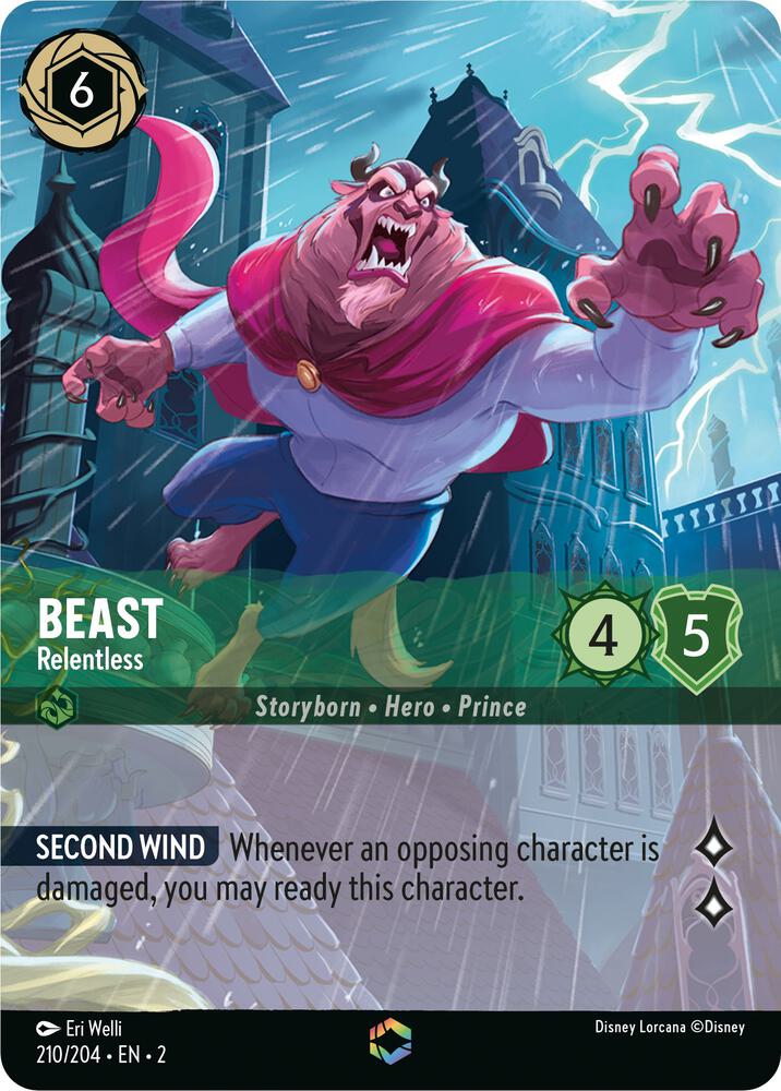 Beast - Relentless (Enchanted) 210/204 card from Rise of the Floodborn