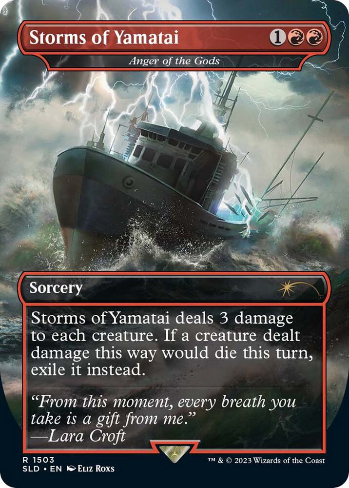 Storms of Yamatai - Anger of the Gods 1503 card from Secret Lair Drop Series