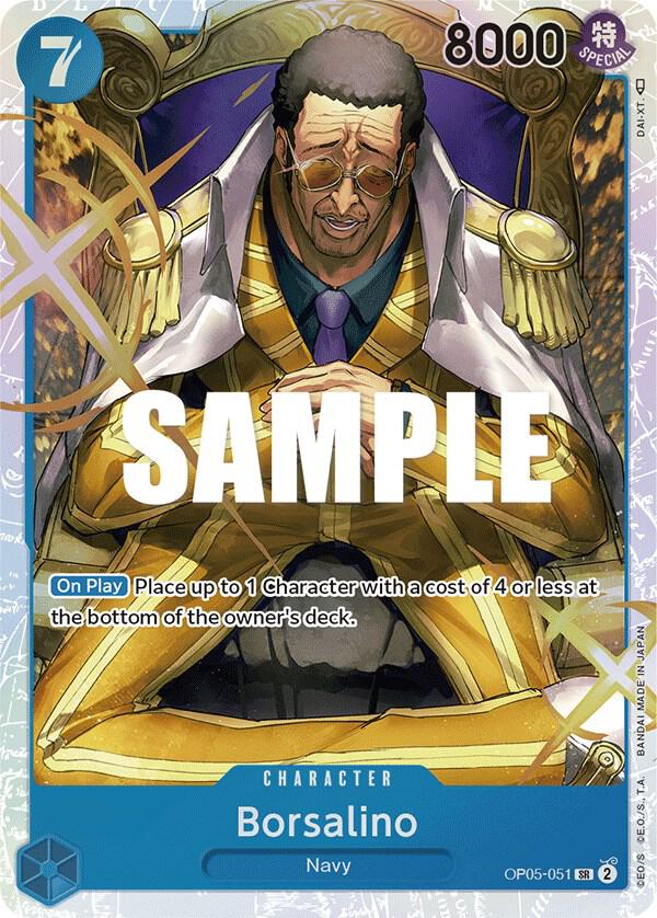 Borsalino OP05-051 card from Awakening of the New Era