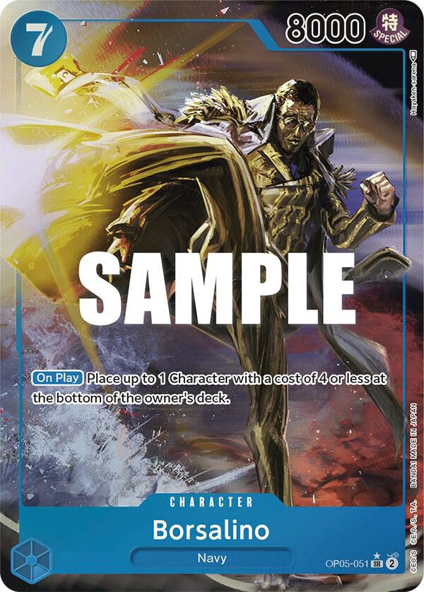 Borsalino (Alternate Art) OP05-051 card from Awakening of the New Era