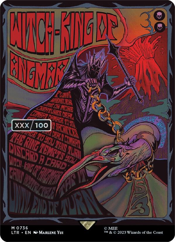 Witch-king of Angmar (Borderless Poster) (Serial Numbered) 736 card from Universes Beyond: The Lord of the Rings: Tales of Middle-earth