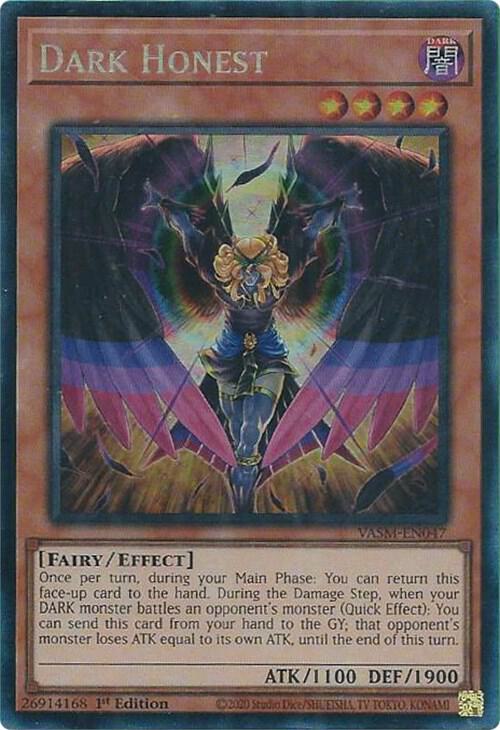 Dark Honest (CR) VASM-EN047 card from Valiant Smashers
