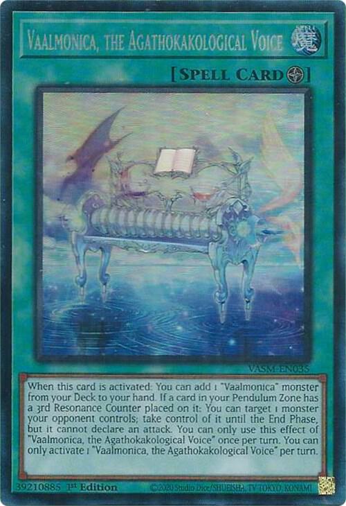 Vaalmonica, the Agathokakological Voice (CR) VASM-EN035 card from Valiant Smashers