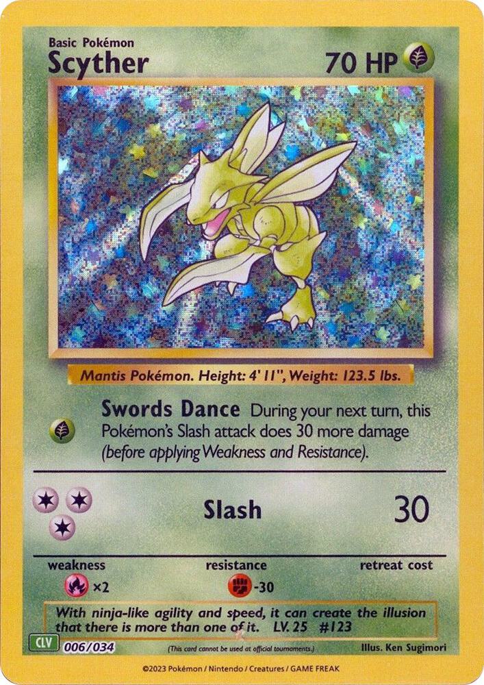 Scyther 006/034 card from Trading Card Game Classic