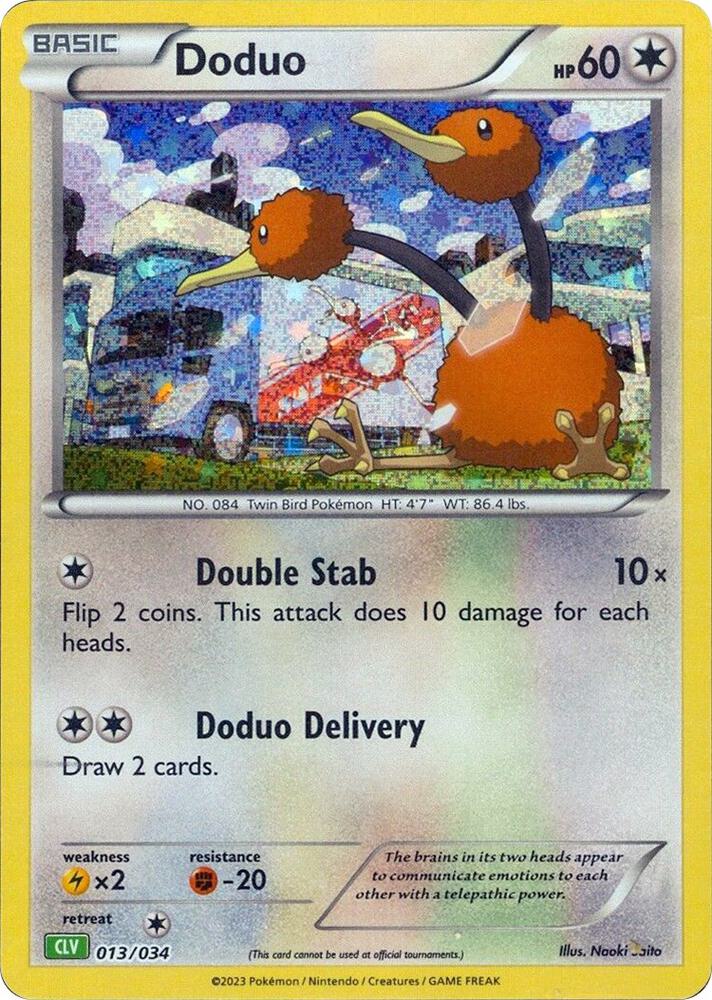Doduo 013/034 card from Trading Card Game Classic