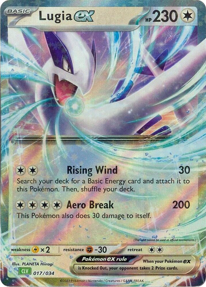 Lugia ex 017/034 card from Trading Card Game Classic