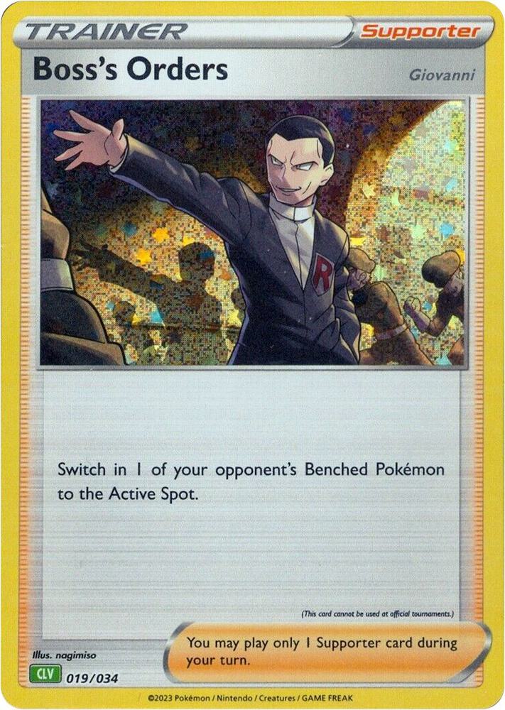 Boss's Orders (CLV) 019/034 card from Trading Card Game Classic