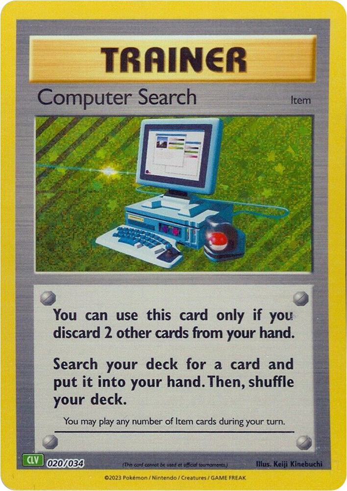 Computer Search (CLV) 020/034 card from Trading Card Game Classic