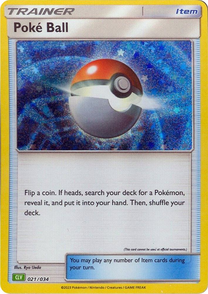 Poke Ball (CLV) 021/034 card from Trading Card Game Classic