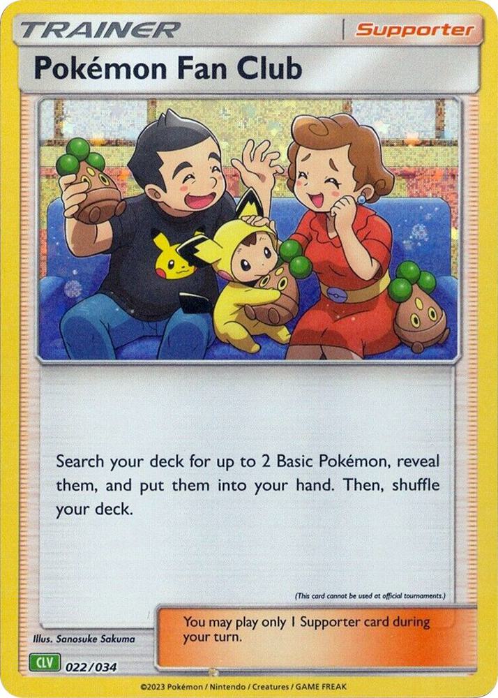 Pokemon Fan Club (CLV) 022/034 card from Trading Card Game Classic