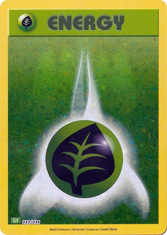 Basic Grass Energy 033/034 card from Trading Card Game Classic