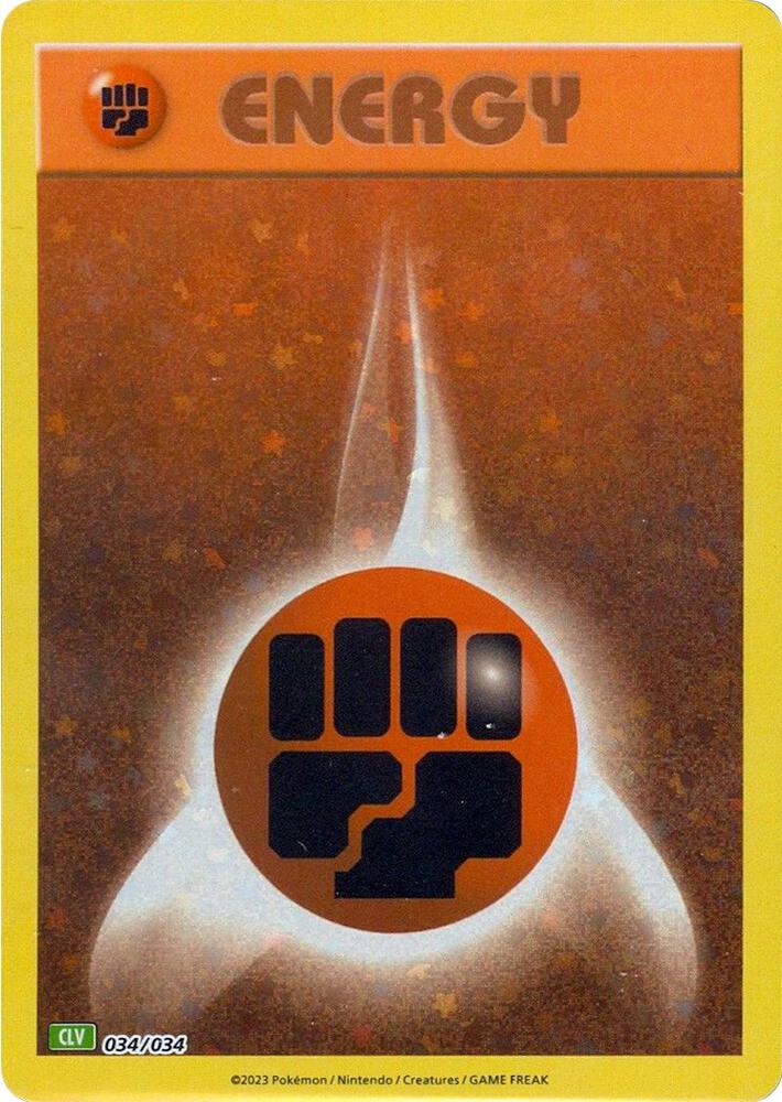 Basic Fighting Energy 034/034 card from Trading Card Game Classic