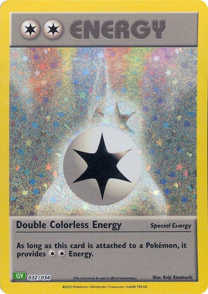 Double Colorless Energy (CLV) 032/034 card from Trading Card Game Classic