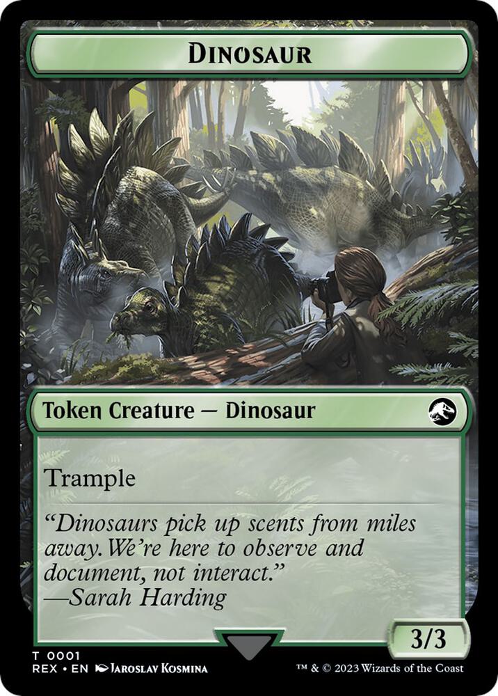 Dinosaur Token 1 card from Universes Beyond: Jurassic World Collection