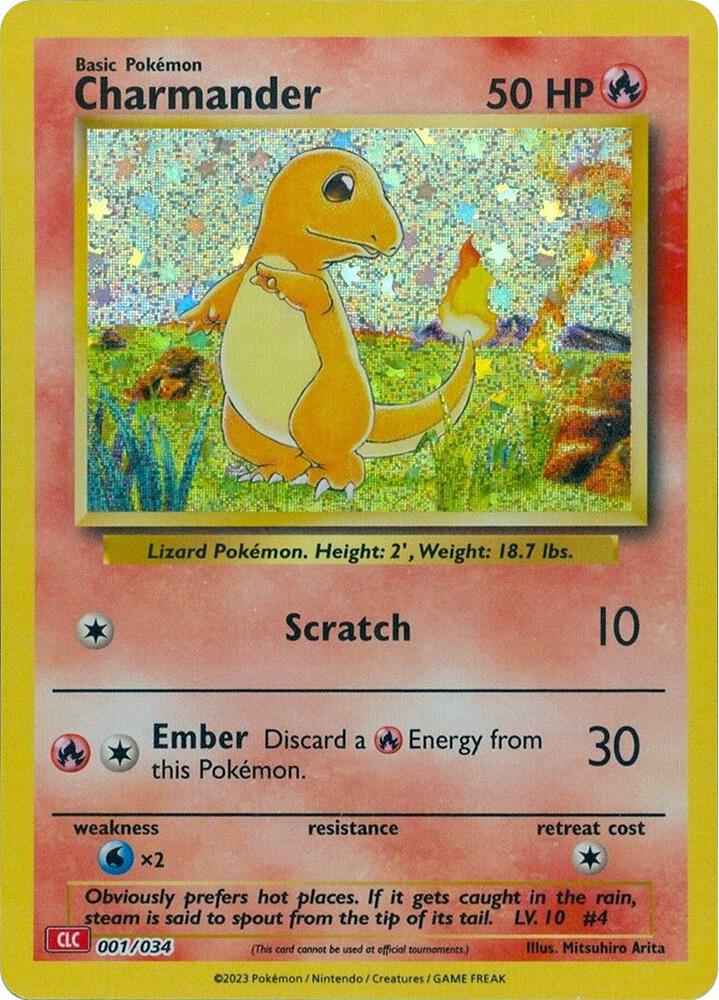 Charmander 001/034 card from Trading Card Game Classic