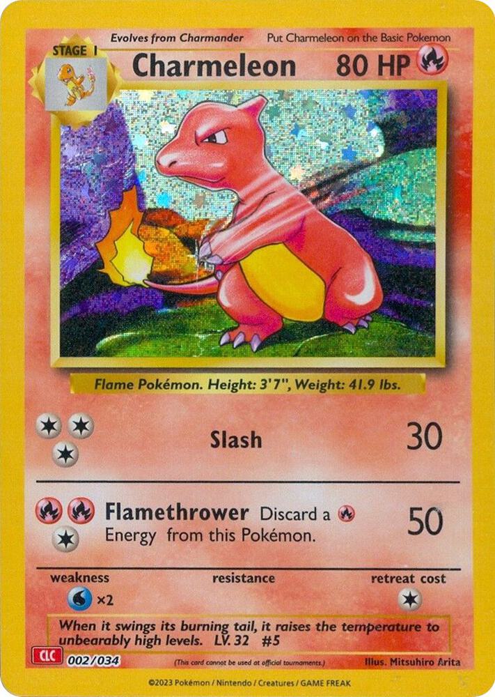 Charmeleon 002/034 card from Trading Card Game Classic