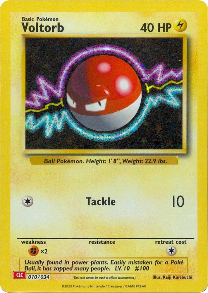 Voltorb 010/034 card from Trading Card Game Classic