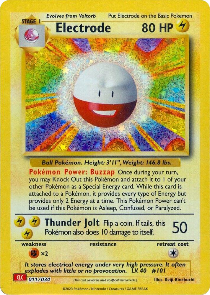 Electrode 011/034 card from Trading Card Game Classic