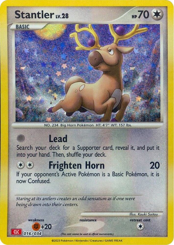 Stantler 016/034 card from Trading Card Game Classic