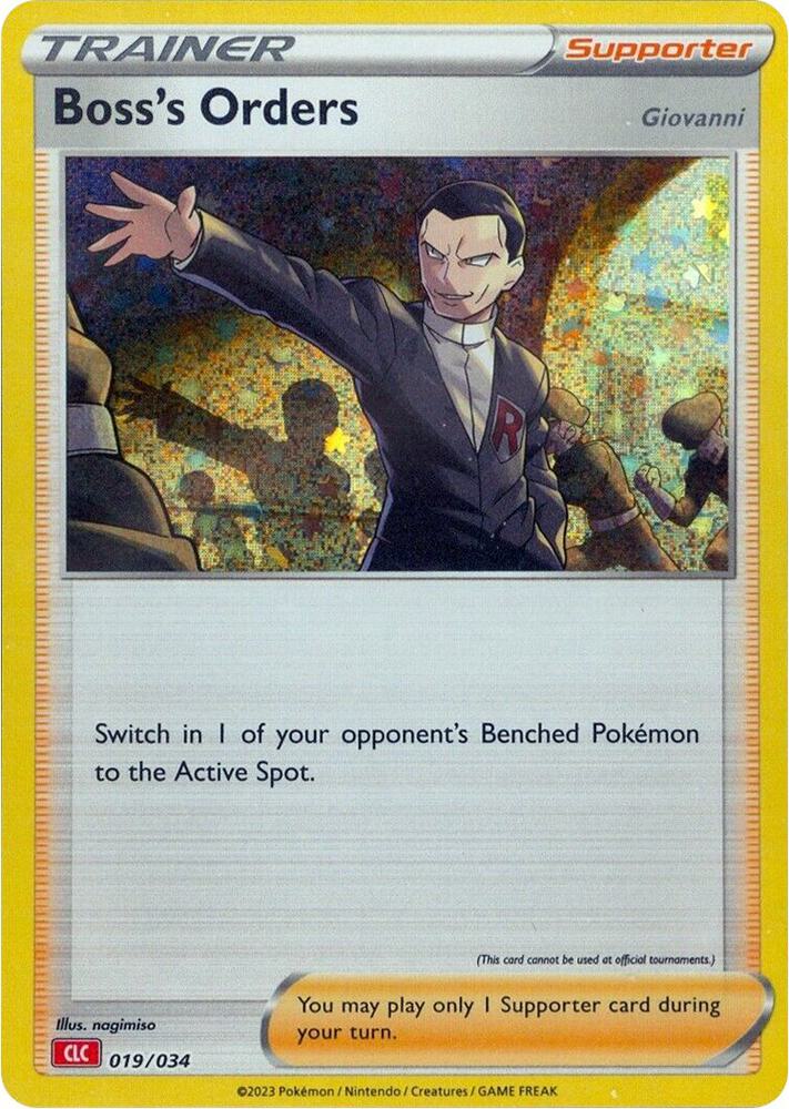 Boss's Orders (CLC) 019/034 card from Trading Card Game Classic