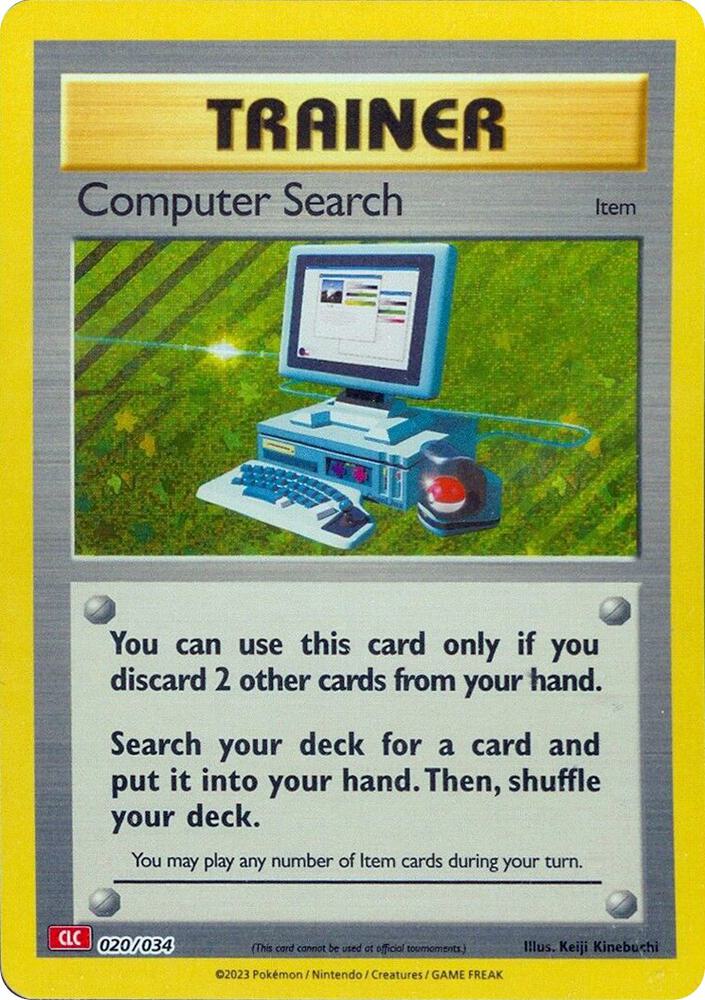 Computer Search (CLC) 020/034 card from Trading Card Game Classic