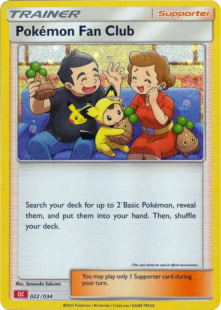 Pokemon Fan Club (CLC) 022/034 card from Trading Card Game Classic