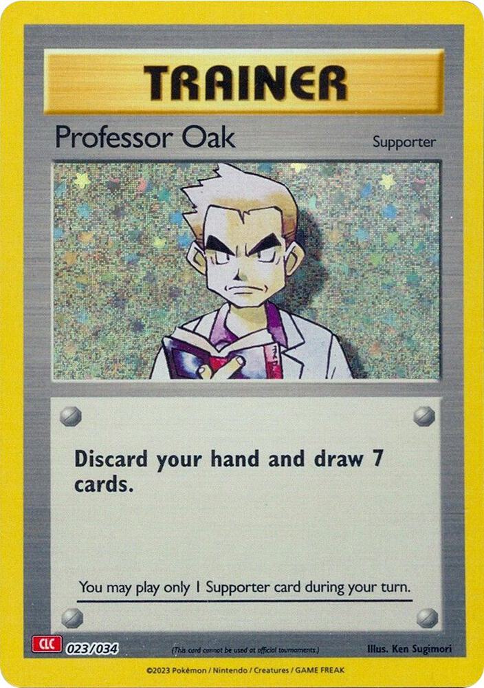 Professor Oak (CLC) 023/034 card from Trading Card Game Classic