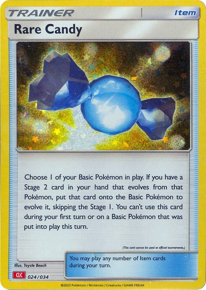 Rare Candy (CLC) 024/034 card from Trading Card Game Classic
